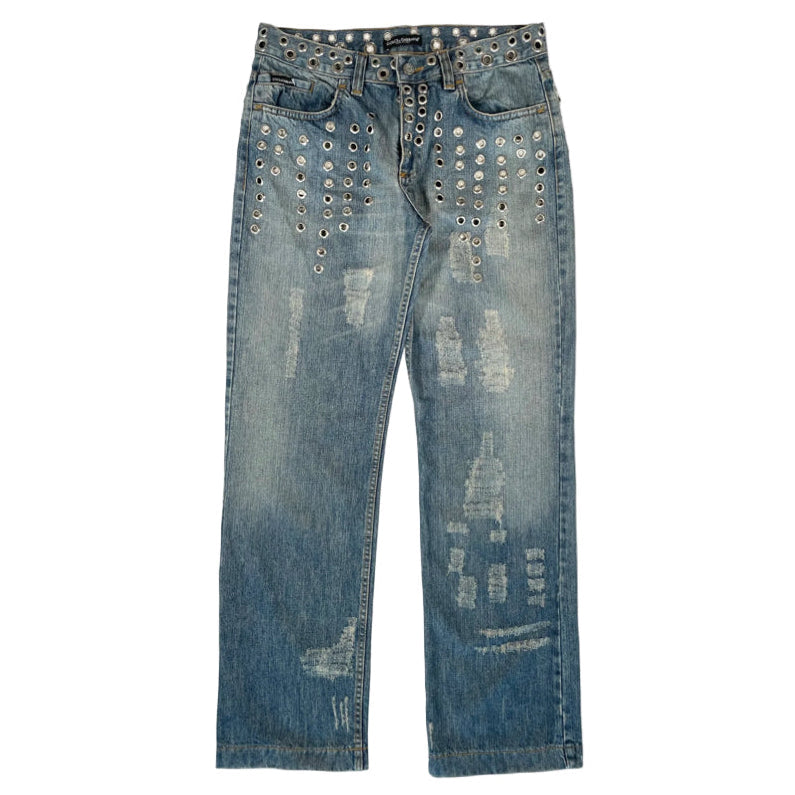 D&G Eyelets Bootcut Jeans