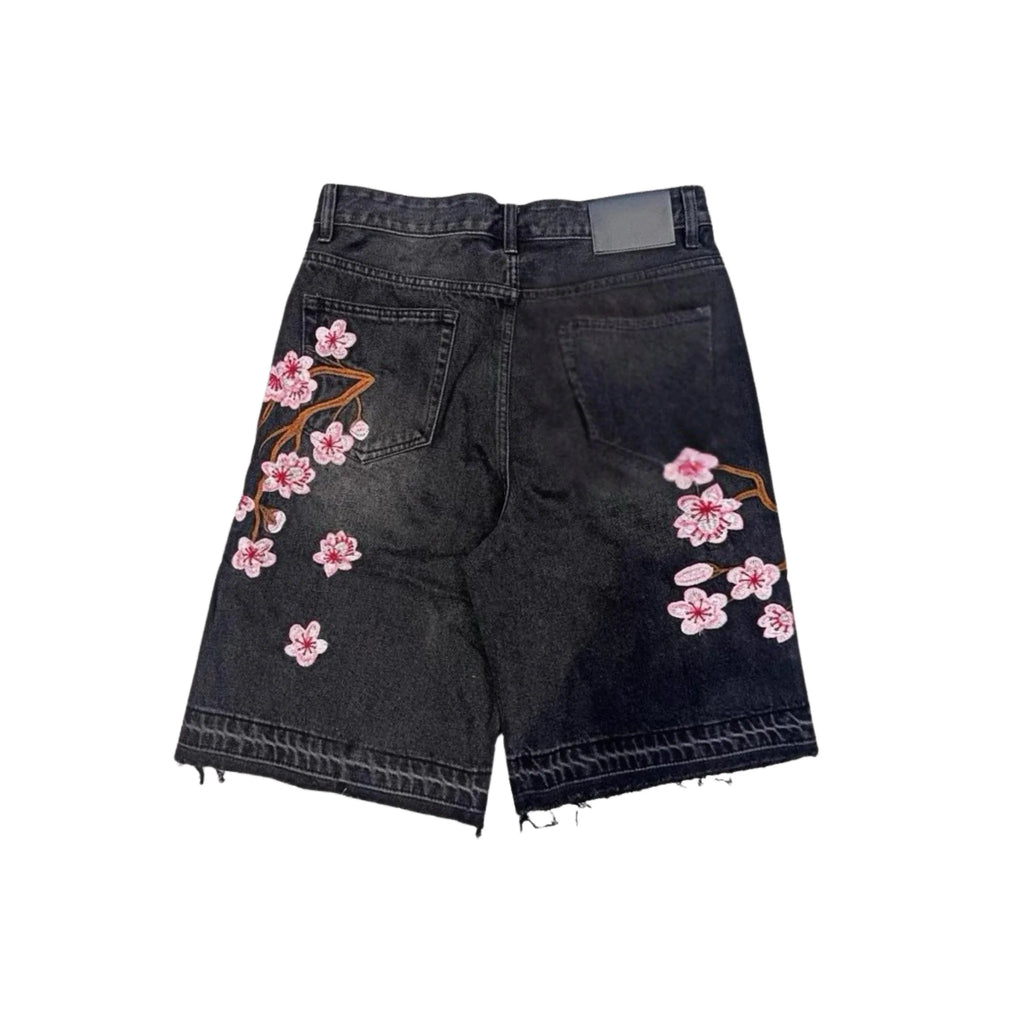 Flower Denim - Shorts