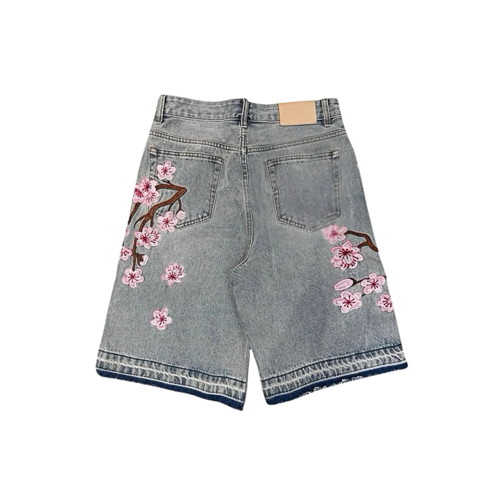 Flower Denim - Shorts