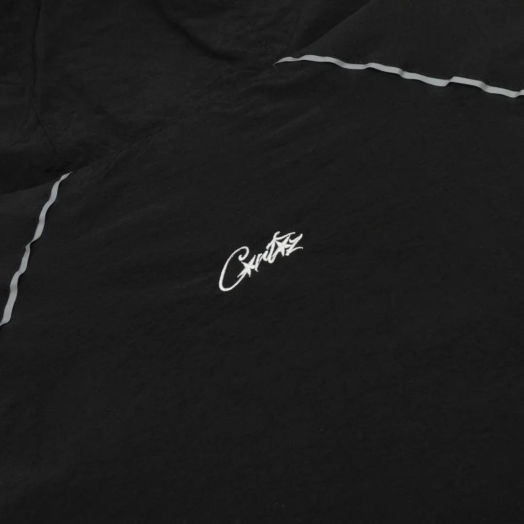 SEVENPETALS x CZ Black Windbreaker