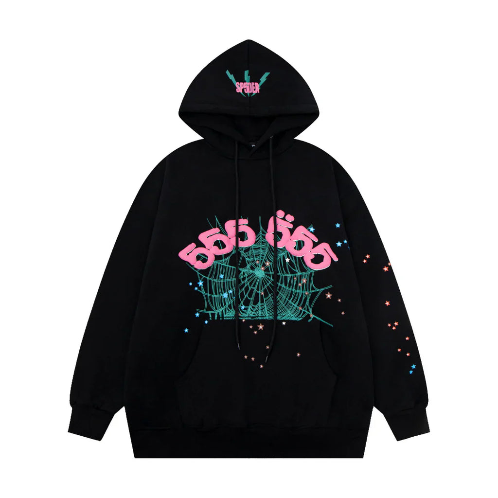 Sp5der Tracksuit Black