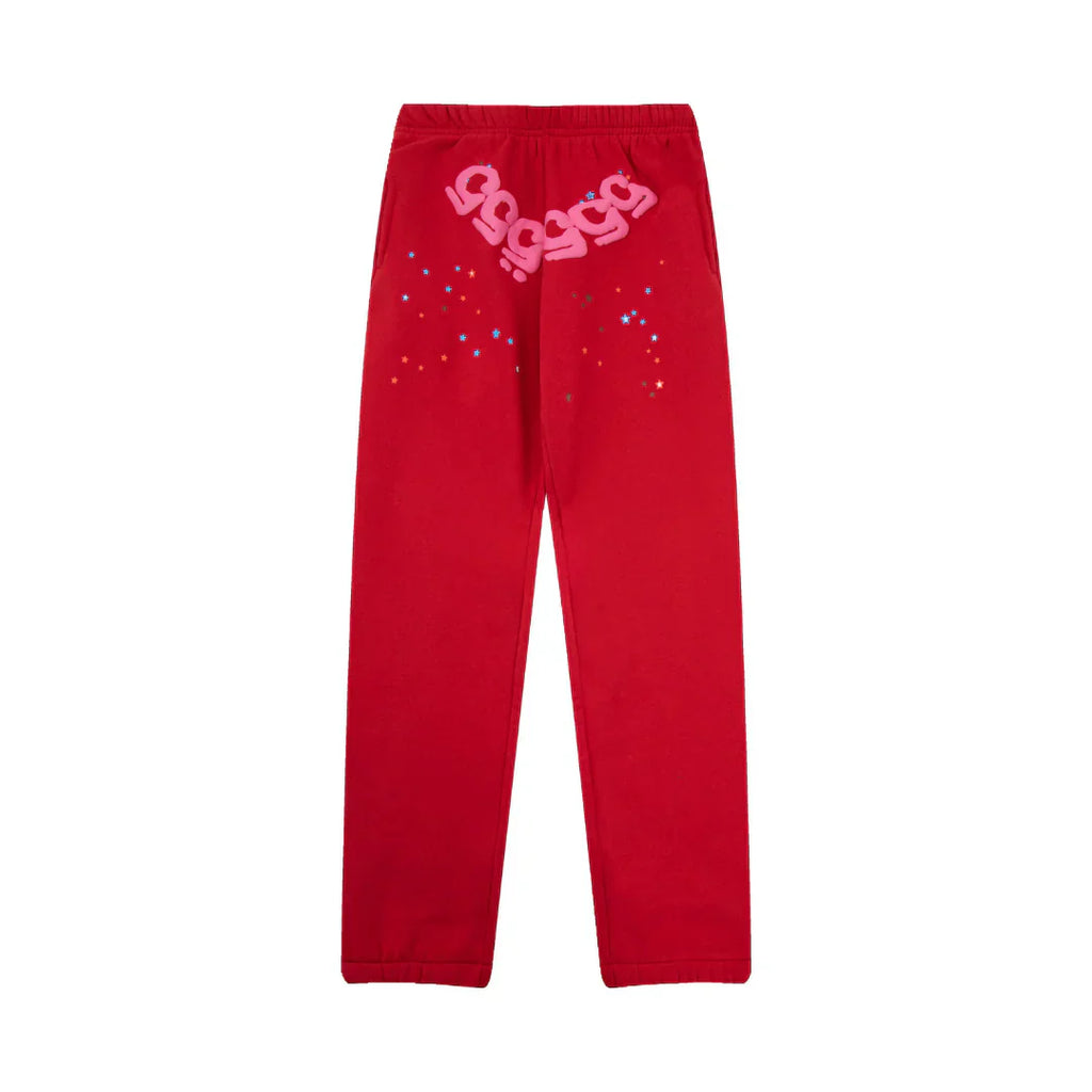 Sp5der Tracksuit Red