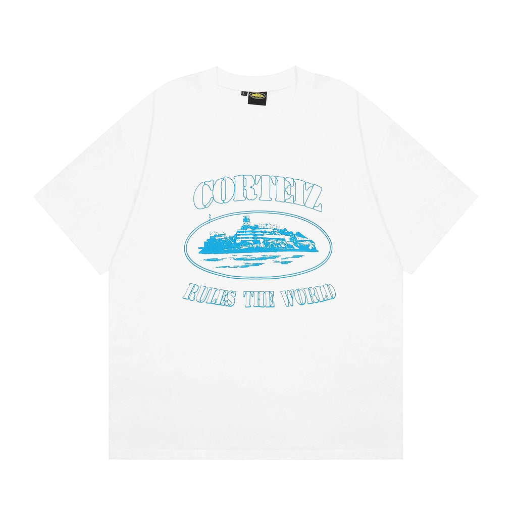 Alcatraz White Blue T-shirt
