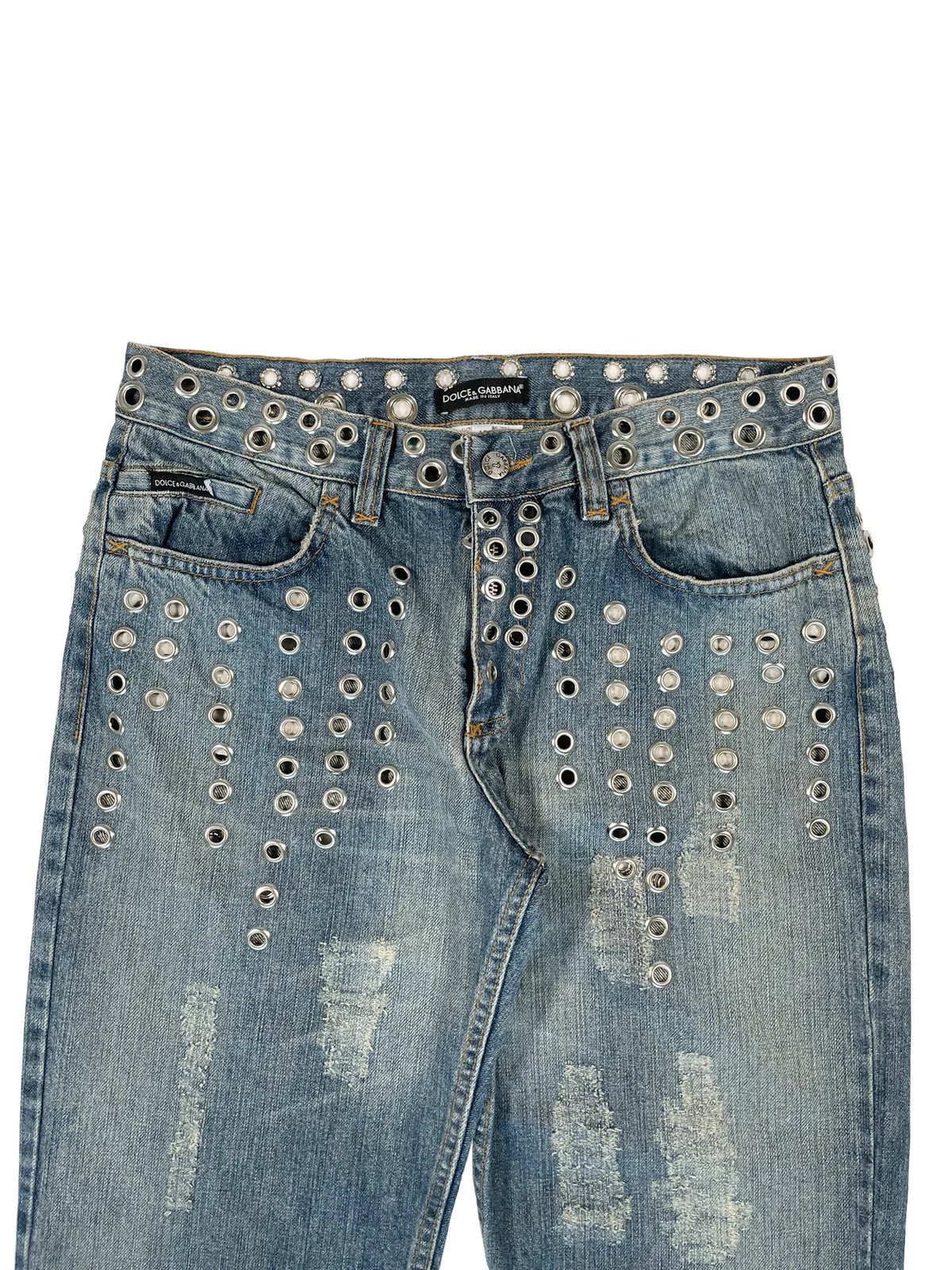 D&G Eyelets Bootcut Jeans