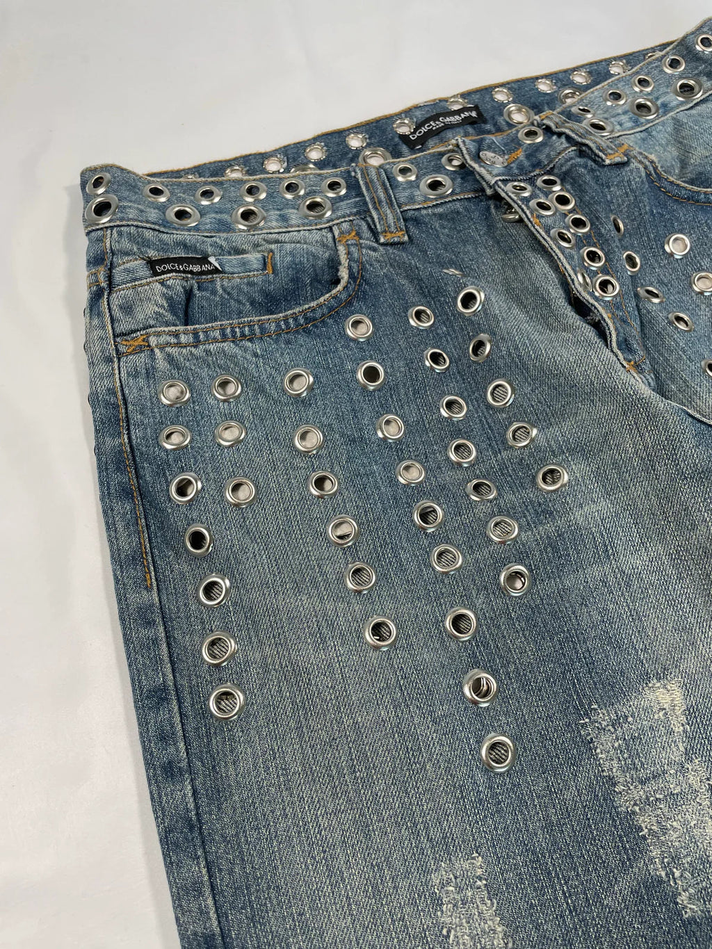 D&G Eyelets Bootcut Jeans